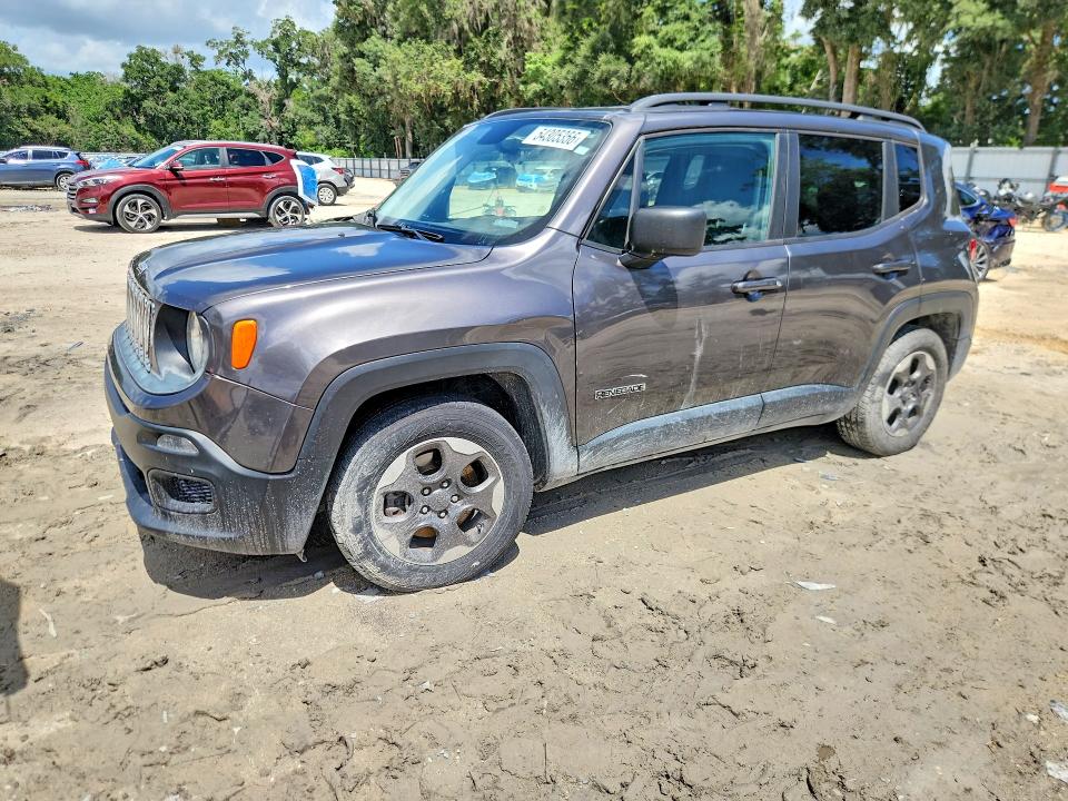 2017 Jeep Renegade VIN ZACCJAAB7HPF50205 — COPART salvage auction photo