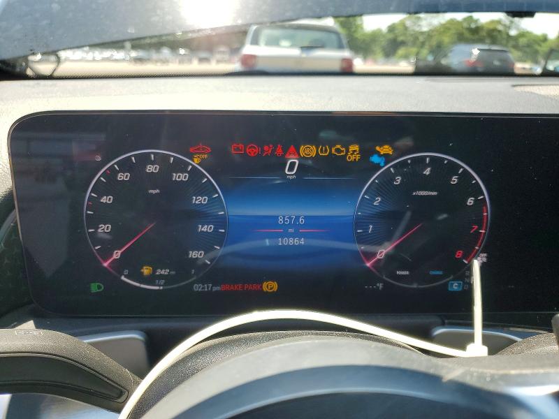 2025 Mercedes-benz Glb VIN W1N4M4GB8SW381626 COPART salvage auction — FRONT END, Al - Cert Of Title-Salvage Title, sold $13,500 on 2026-07-20 (photo 9)