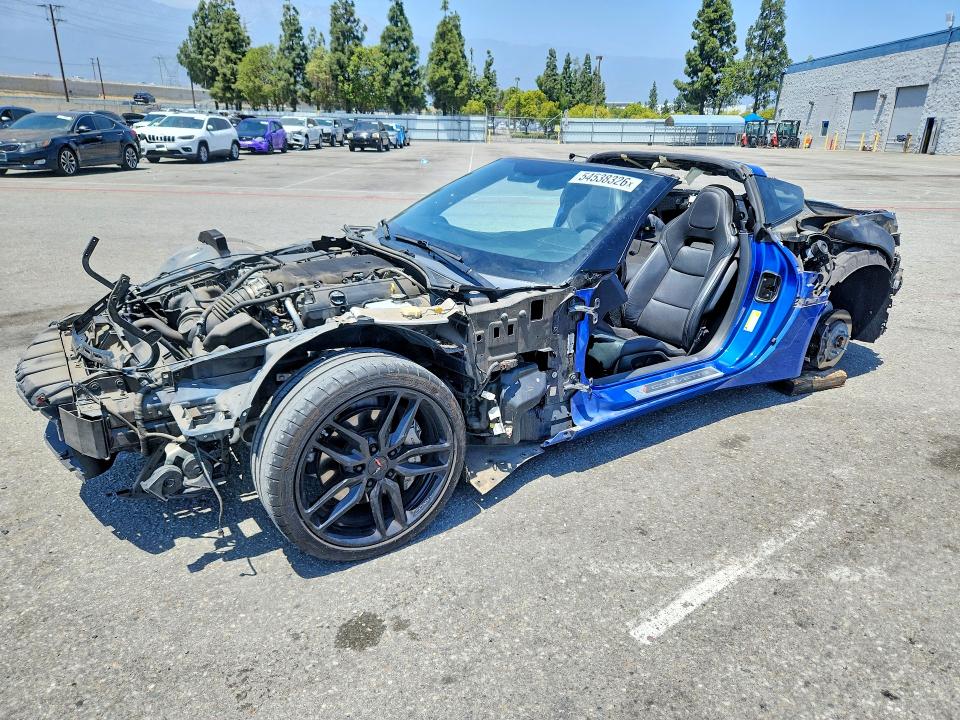 2019 Chevrolet Corvette VIN 1G1YB2D79K5123116 — COPART salvage auction photo