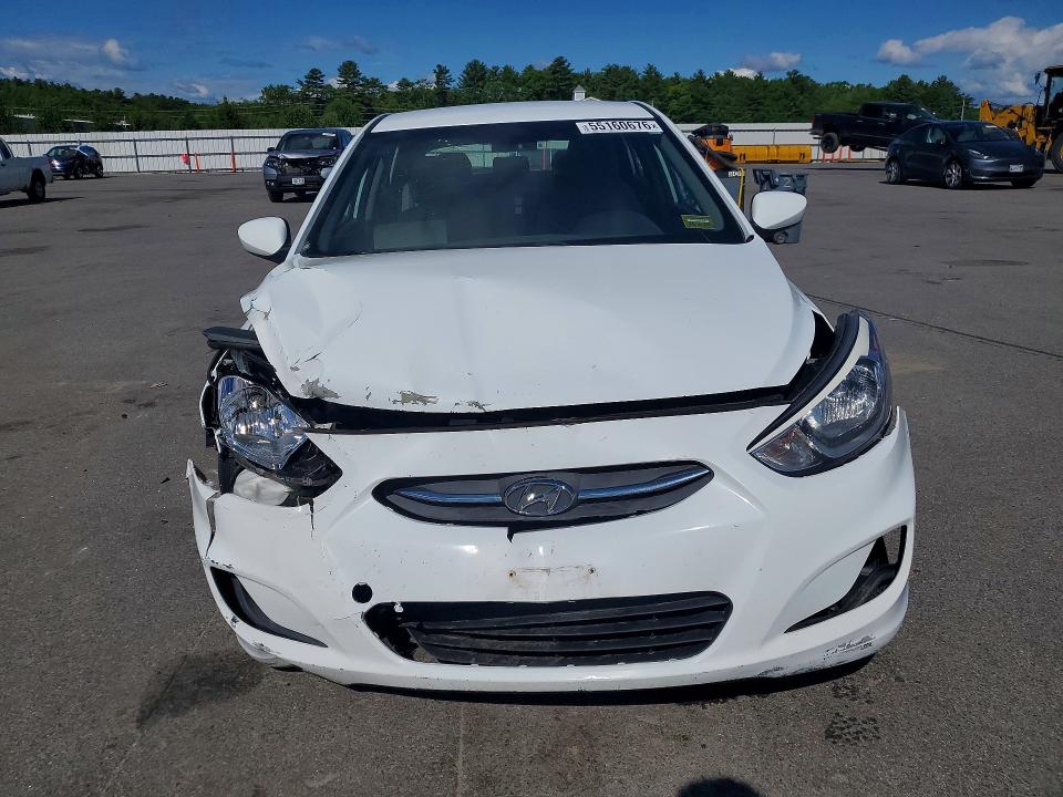 2016 Hyundai Accent VIN KMHCT5AE7GU289761 COPART salvage auction — FRONT END, Me - Cert Of Title-Salvage Collisio, sold $175 on 2026-07-15 (photo 5)