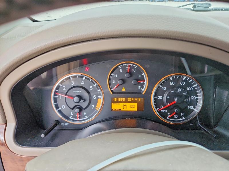 2015 Nissan Armada VIN 5N1BA0ND1FN600549 COPART salvage auction — FRONT END, MI - CERTIFICATE OF TITLE, sold $1,000 on 2026-07-09 (photo 9)