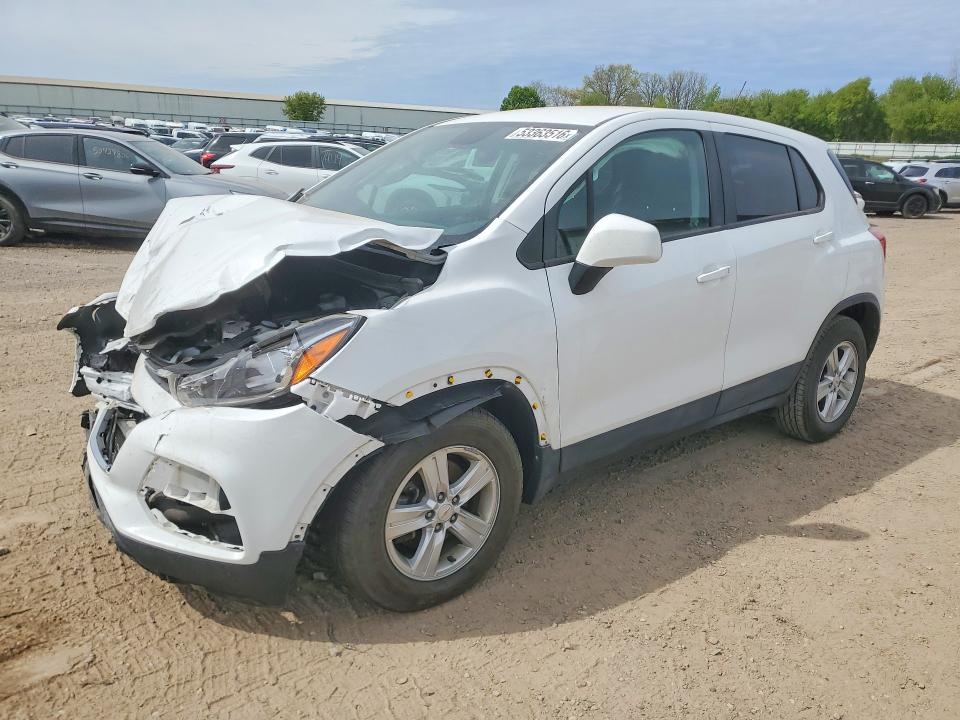 2020 Chevrolet Trax VIN KL7CJKSB9LB323182 COPART salvage auction — FRONT END, Mi - Cert Of Title-Salvage Vehicle, sold $825 on 2026-07-08 (photo 1)