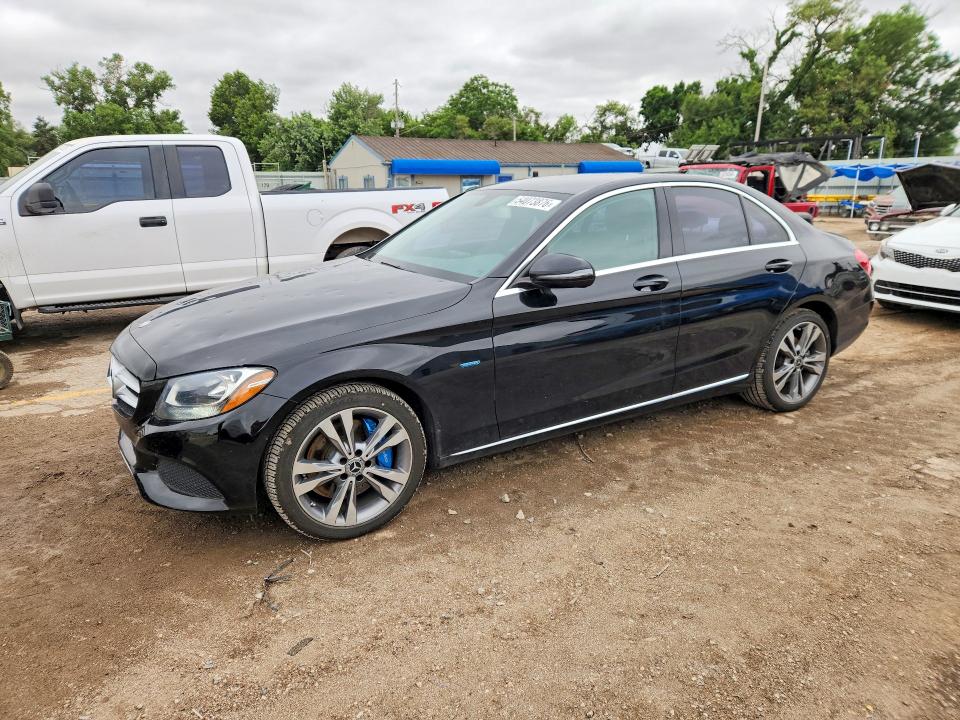 2017 Mercedes-benz C class VIN 55SWF4HB8HU224036 COPART salvage auction — HAIL, KS - CERT OF TITLE-SALVAGE, sold $7,300 on 2026-07-25 (photo 1)