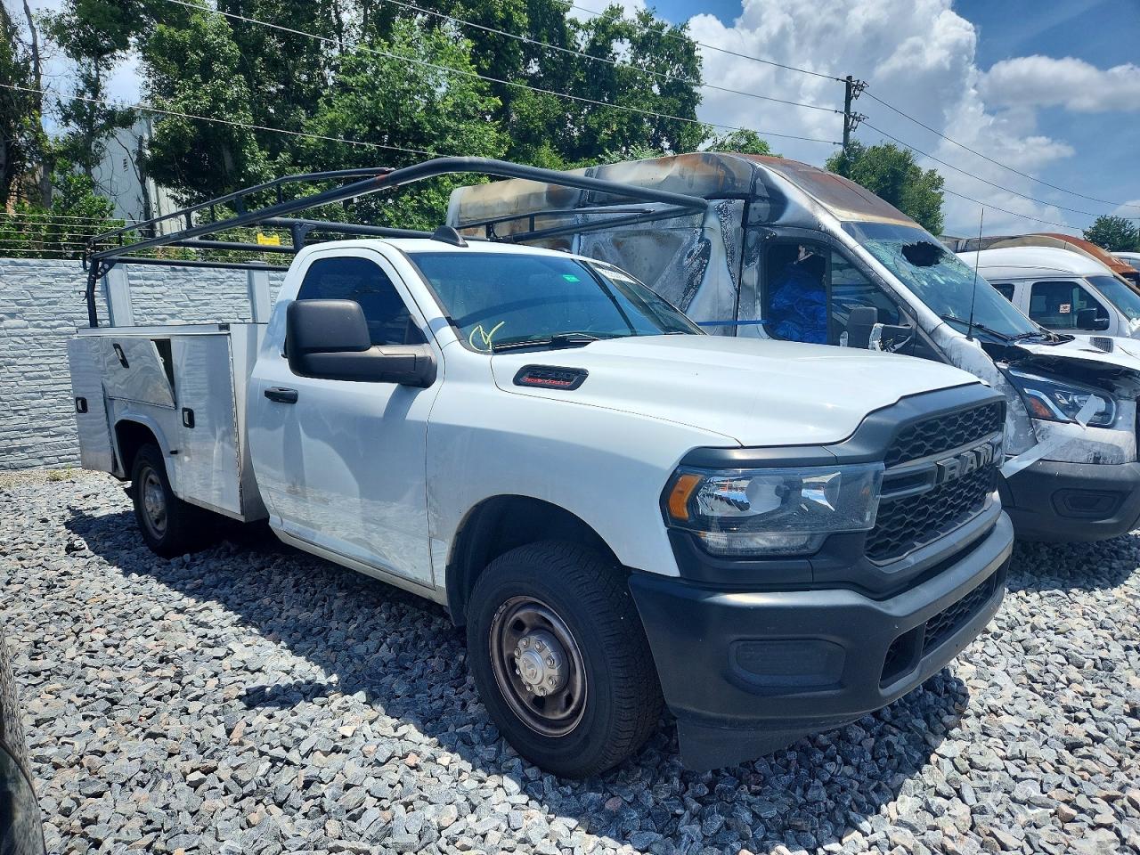 2023 Ram 2500 VIN 3C6MR4AJ6PG555800 COPART salvage auction — Rear End, FL - CERT OF TITLE SLVG REBUILDABLE, sold $8,400 on 2026-07-09 (photo 1)
