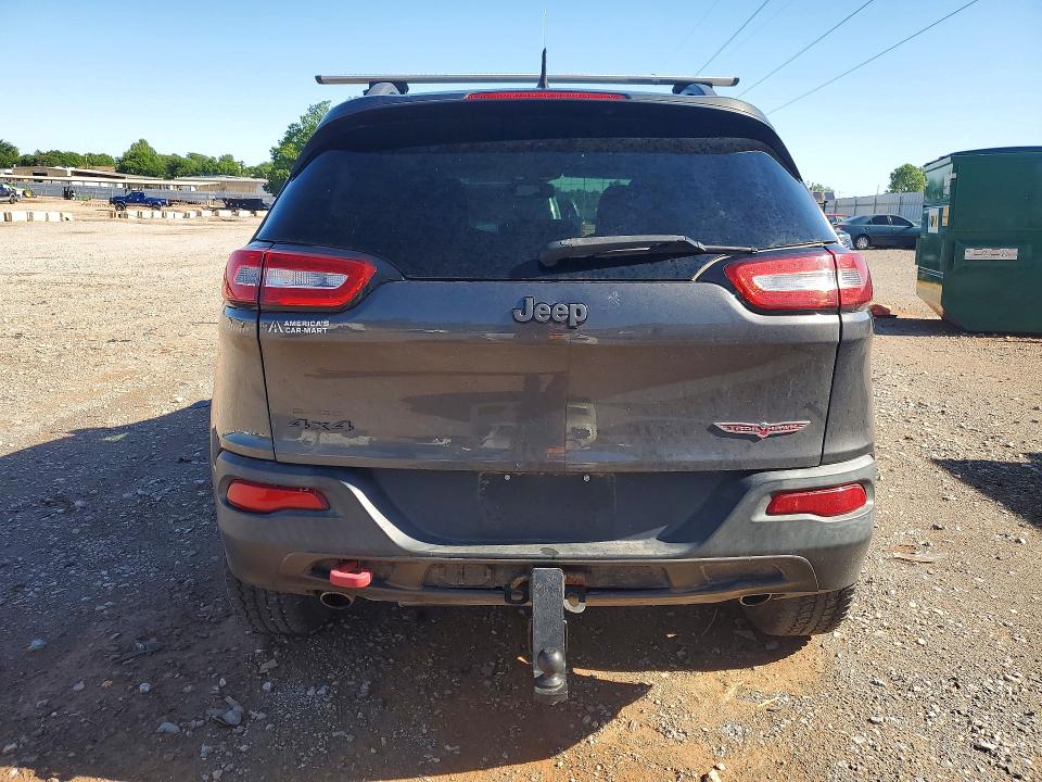 2014 Jeep Cherokee VIN 1C4PJMBS9EW139047 COPART salvage auction — FRONT END, Ok - Cert Of Title-Salvage, sold $1,950 on 2026-07-09 (photo 6)
