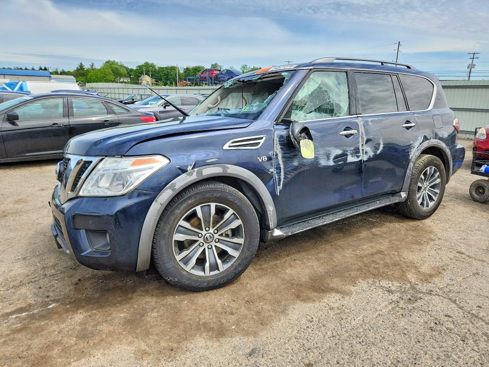 2019 Nissan VIN JN8AY2NC7KX511389 COPART salvage auction — ROLLOVER, Pa - Certificate Of Salvage, sold $2,900 on 2026-07-17 (photo 1)