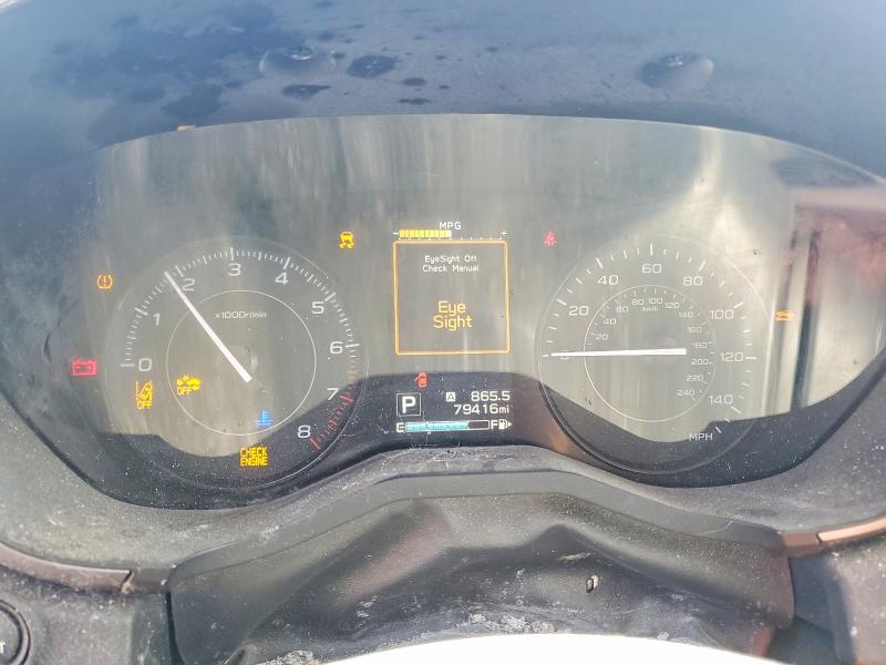 2020 Subaru Impreza VIN 4S3GTAD61L3712031 COPART salvage auction — FRONT END, Ca - Salvage Certificate, sold $675 on 2026-07-09 (photo 9)