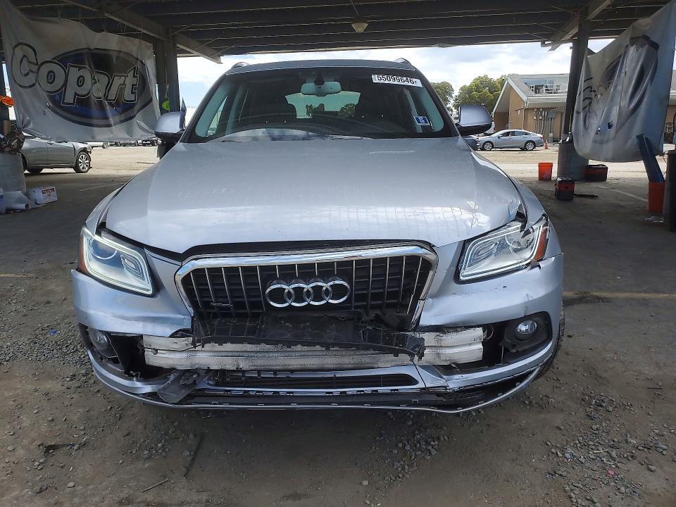 2016 Audi Q5 VIN WA1L2AFP1GA075032 COPART salvage auction — FRONT END, Ca - Salvage Certificate, sold $1,550 on 2026-07-16 (photo 5)