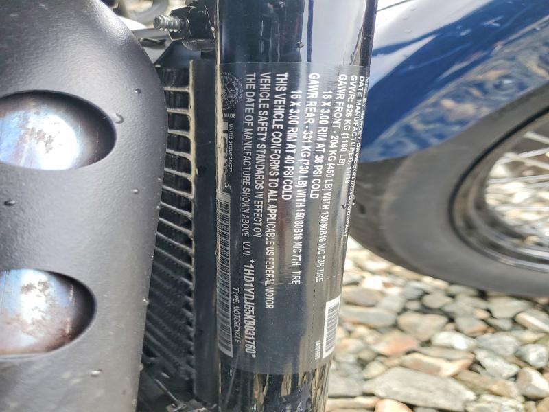 2019 Harley-davidson Softail VIN 1HD1YDJ65KB031760 COPART salvage auction — FRONT END, Ca - Salvage Certificate, sold $4,550 on 2026-07-02 (photo 9)