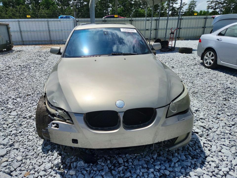 2008 BMW 5er VIN WBANW13558CZ76753 COPART salvage auction — FRONT END, Ga - Cert Of Title-Salvage, sold $325 on 2026-07-14 (photo 5)