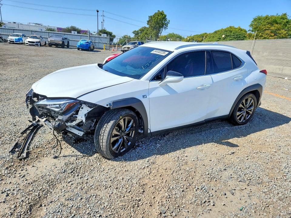 2021 Lexus Ux VIN JTHE3JBHXM2037118 COPART salvage auction — FRONT END, CA - SALVAGE CERTIFICATE, sold $8,400 on 2026-07-24 (photo 1)