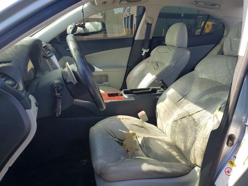 2007 Lexus Is 250 VIN JTHBK262872035485 COPART salvage auction — VANDALISM, Ca - Salvage Certificate, sold $500 on 2026-07-07 (photo 7)