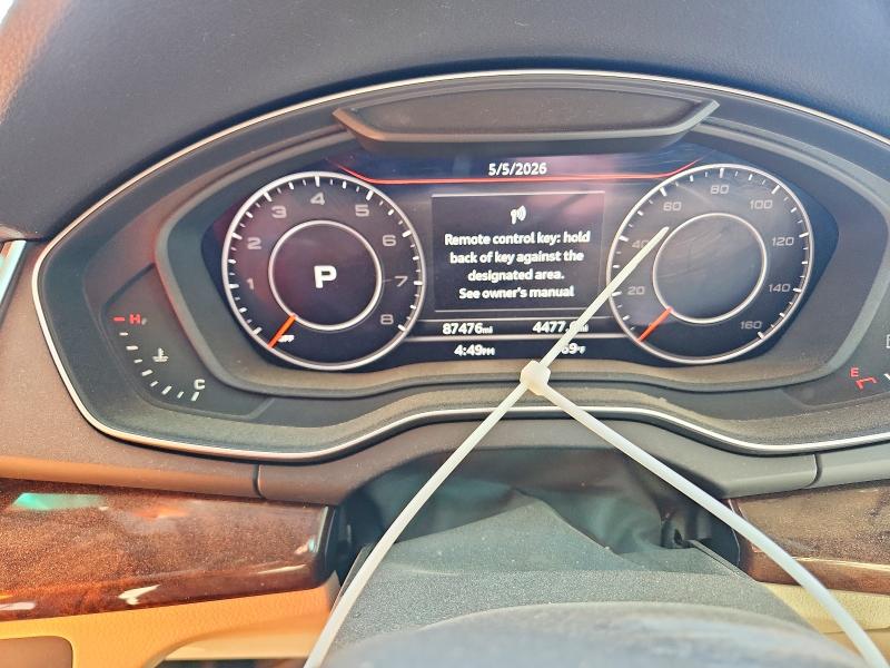 2018 Audi Q5 VIN WA1BNAFY2J2068054 COPART salvage auction — SIDE, Nm - Cert Of Title-Salvage, sold $4,350 on 2026-07-13 (photo 9)