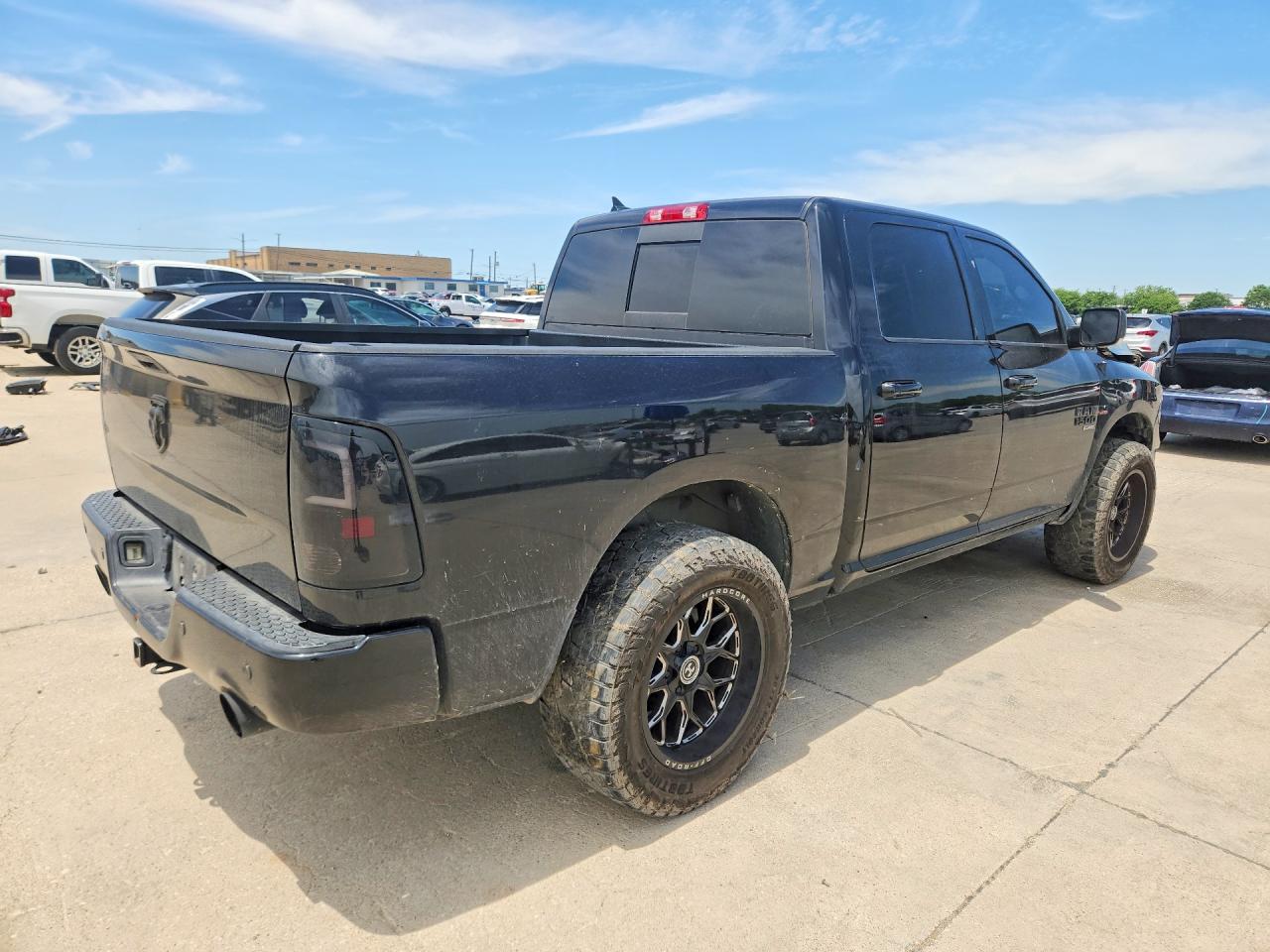 2019 Ram 1500 VIN 1C6RR6LT8KS540443 COPART salvage auction — Front End, TX - SALVAGE VEHICLE TITLE, sold $3,750 on 2026-07-09 (photo 3)