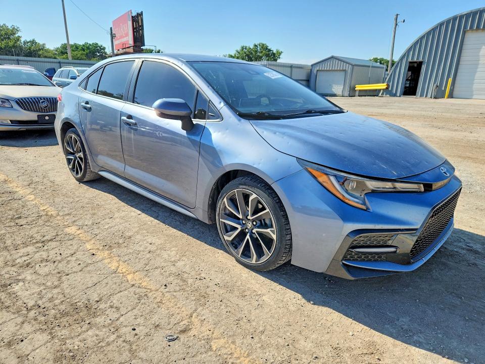 2021 Toyota Corolla VIN JTDS4MCE5MJ075031 COPART salvage auction — HAIL, Ks - Cert Of Title-Salvage, sold $5,700 on 2026-07-15 (photo 4)
