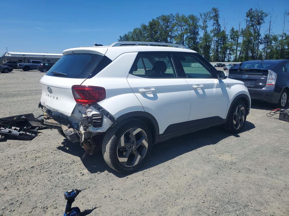 2024 Hyundai Venue VIN KMHRC8A39RU311353 COPART salvage auction — REAR END, Wa - Bill Of Sale, sold $5,100 on 2026-07-13 (photo 3)