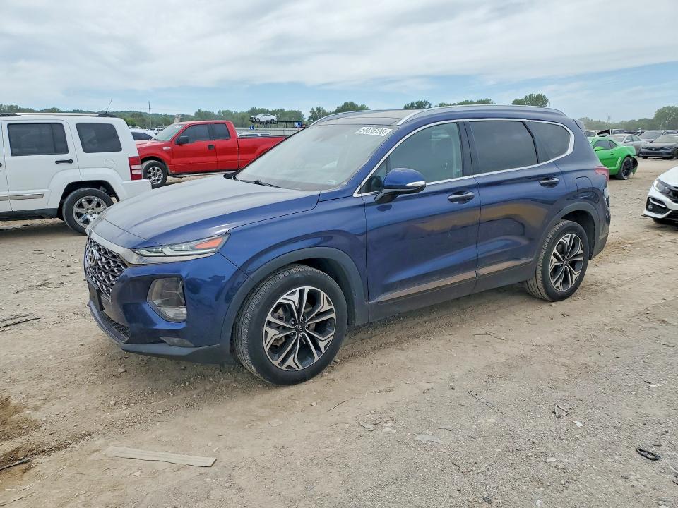 2020 Hyundai Santa fe VIN 5NMS5CAA0LH301164 COPART salvage auction — HAIL, Ks - Cert Of Title-Salvage, sold $200 on 2026-08-27 (photo 1)