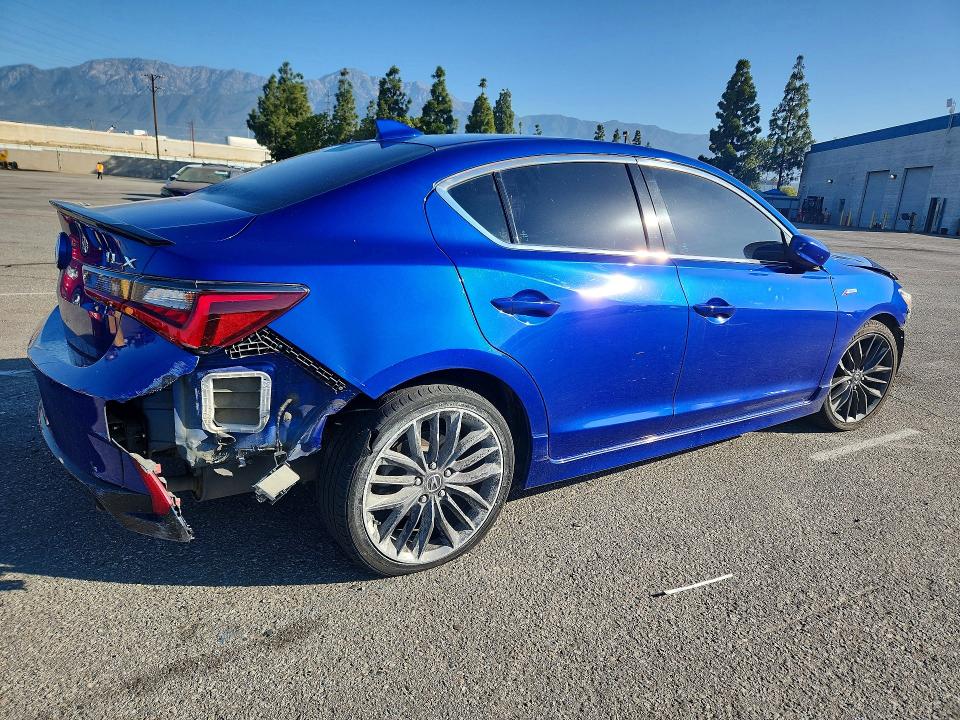 2020 Acura Ilx VIN 19UDE2F8XLA004472 COPART salvage auction — FRONT END, Ca - Salvage Certificate, sold $4,250 on 2026-07-02 (photo 3)