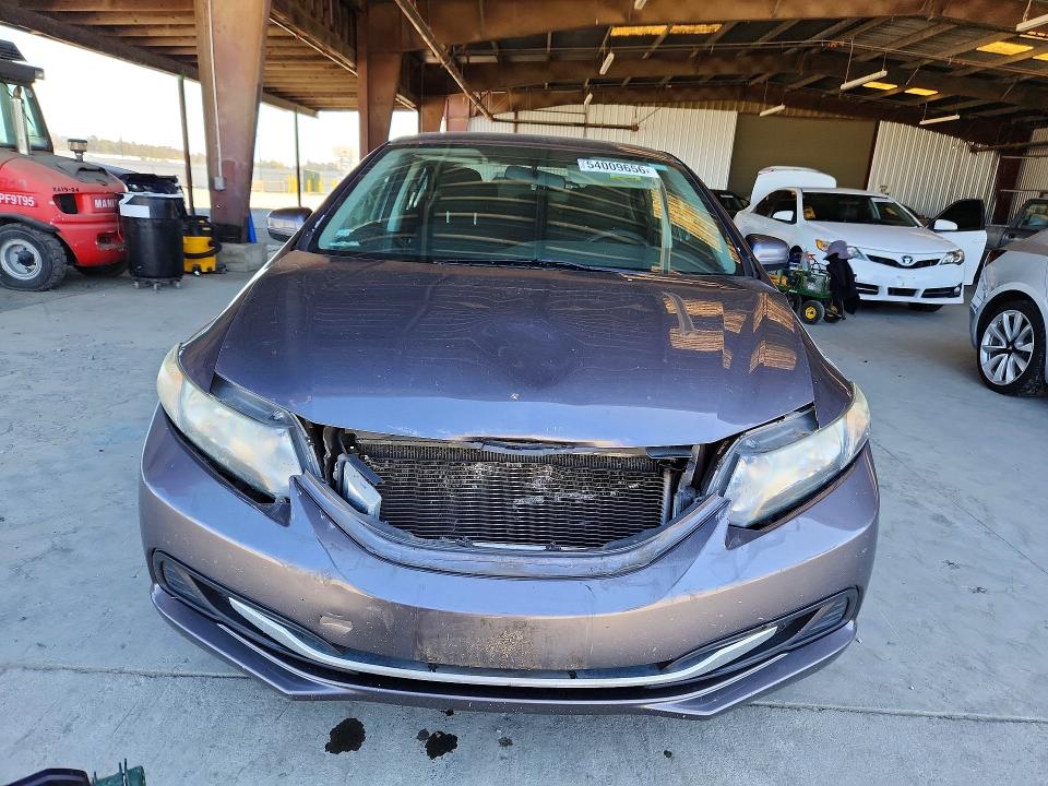2015 Honda Civic VIN 19XFB2F53FE700193 COPART salvage auction — FRONT END, Ca - Salvage Certificate, sold $1,950 on 2026-07-09 (photo 5)