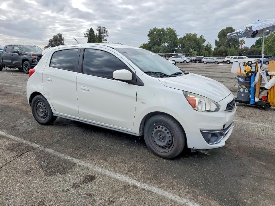 2017 Mitsubishi Mirage VIN ML32A3HJ0HH004019 COPART salvage auction — SIDE, Ca - Salvage Certificate, sold $900 on 2026-07-28 (photo 4)