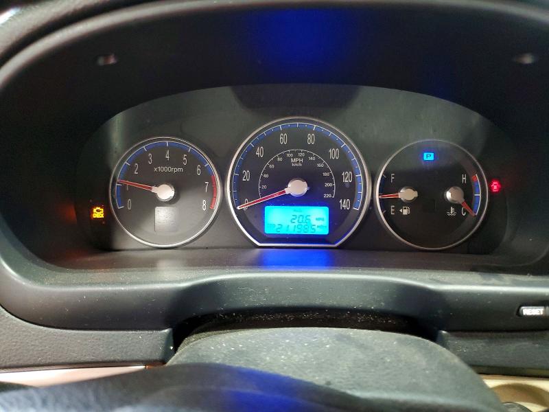 2008 Hyundai Santa fe VIN 5NMSH73E88H195925 COPART salvage auction — REAR END, Mn - Cert Of Title-Prior Salvage, sold $525 on 2026-07-09 (photo 9)
