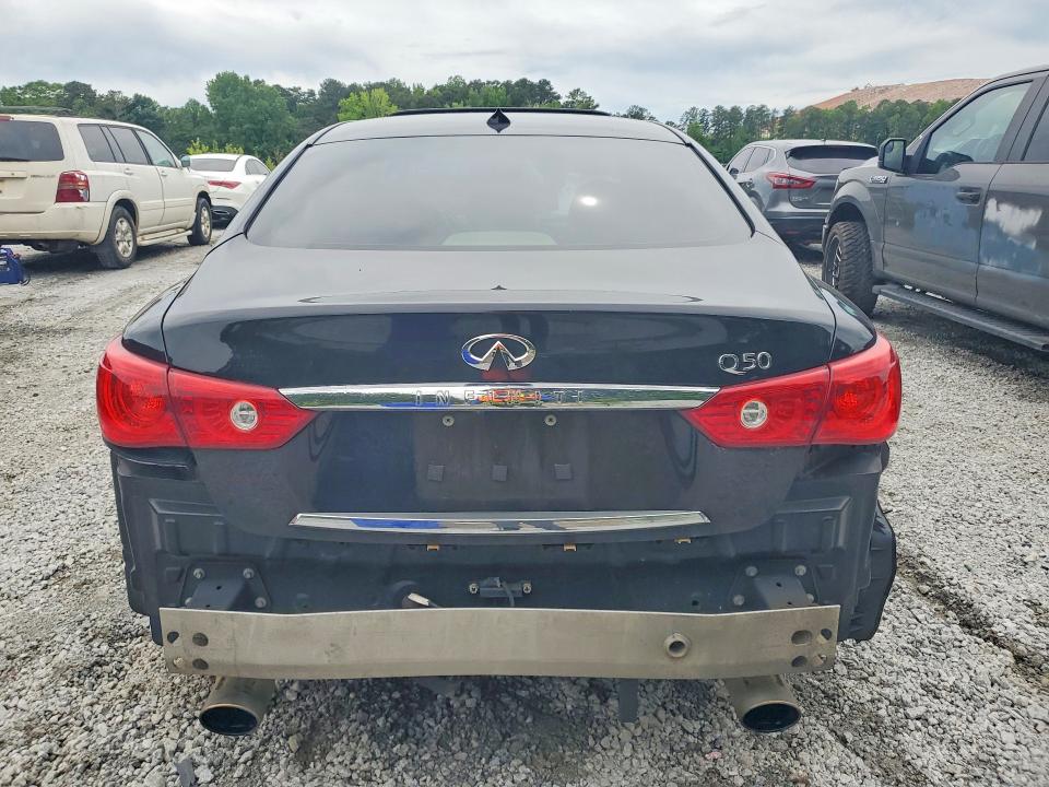 2015 Infiniti Q50 VIN JN1BV7AP0FM342664 COPART salvage auction — REAR END, Ga - Cert Of Title-Salvage, sold $2,000 on 2026-07-06 (photo 6)