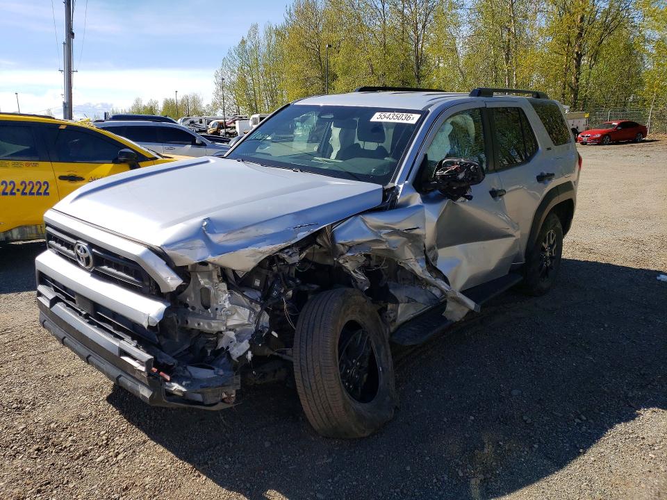 2025 Toyota 4runner VIN JTEVA5BR3S5009790 COPART salvage auction — FRONT END, AK - CERTIFICATE OF VEHICLE TITLE, sold $10,700 on 2026-07-21 (photo 1)