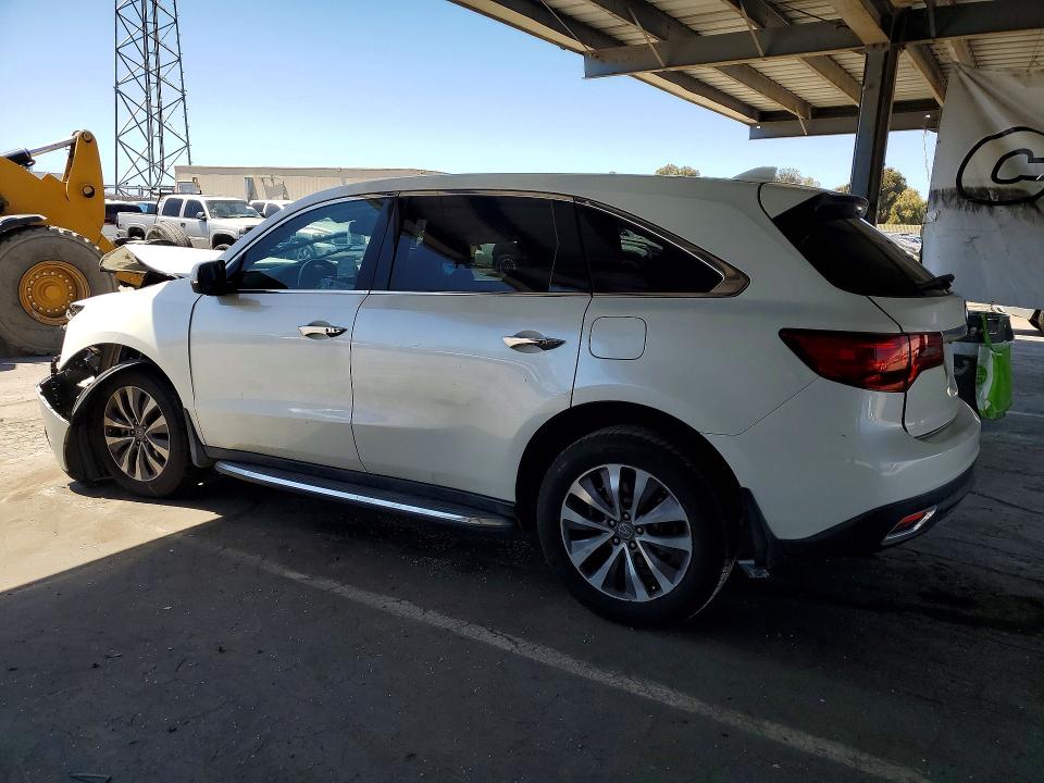 2015 Acura Mdx VIN 5FRYD3H49FB005691 COPART salvage auction — FRONT END, Ca - Salvage Certificate, sold $800 on 2026-07-02 (photo 2)