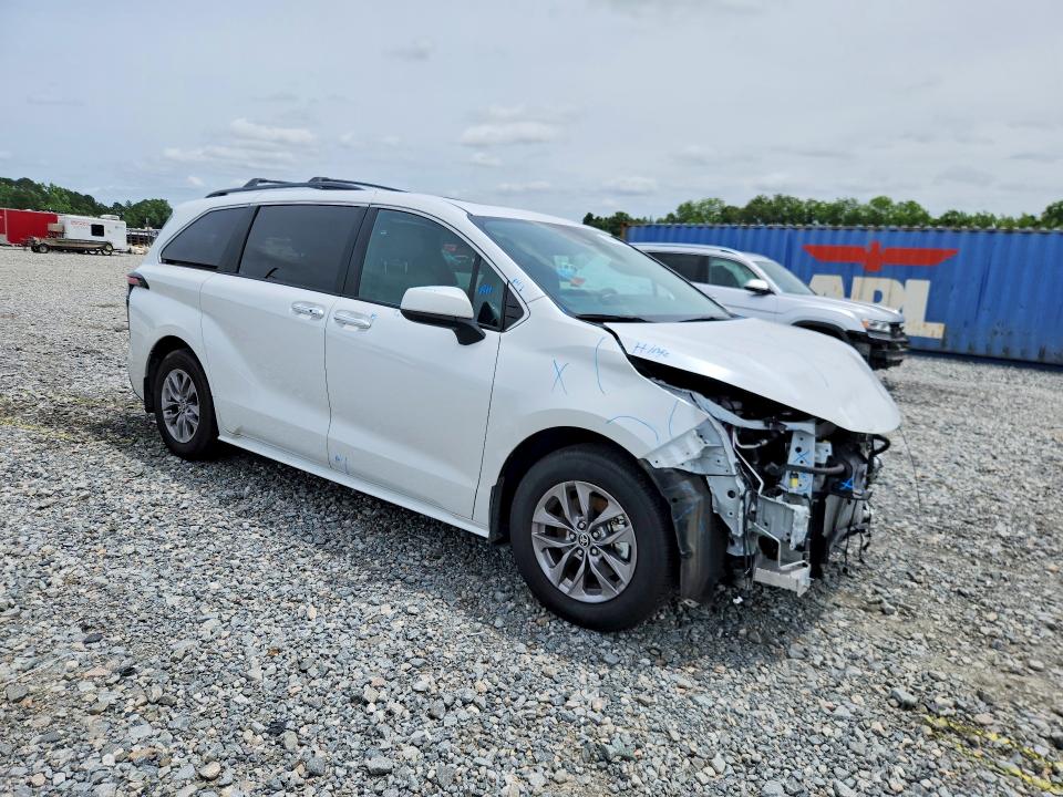 2025 Toyota Sienna VIN 5TDYRKEC3SS264868 COPART salvage auction — FRONT END, Ga - Cert Of Title-Salvage, sold $14,500 on 2026-07-28 (photo 4)
