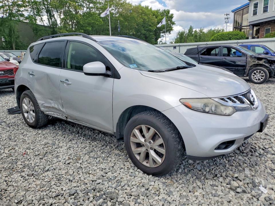 2014 Nissan Murano VIN JN8AZ1MW0EW516401 COPART salvage auction — SIDE, Salvage Title, sold $375 on 2026-07-23 (photo 4)