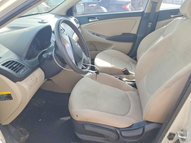 2016 Hyundai Accent VIN KMHCT4AE6GU120812 COPART salvage auction — FRONT END, Tx - Salvage Vehicle Title, sold $775 on 2026-07-27 (photo 7)
