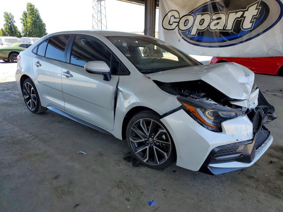 2022 Toyota Corolla VIN JTDS4MCE7NJ087912 COPART salvage auction — FRONT END, Ca - Salvage Certificate, sold $3,700 on 2026-07-09 (photo 4)