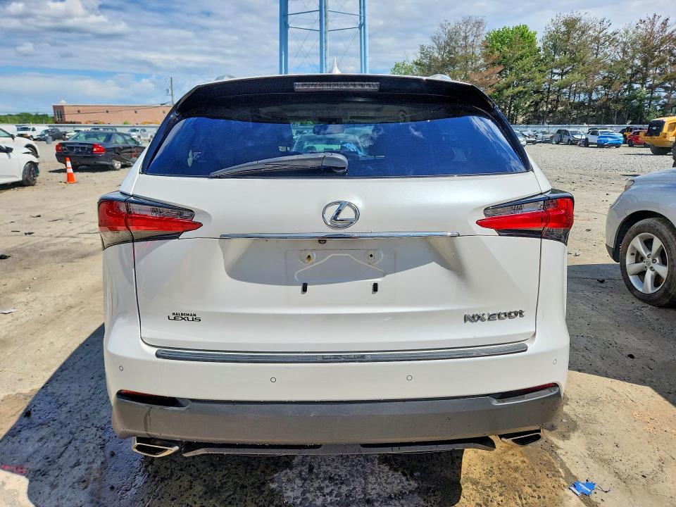 2015 Lexus Nx VIN JTJBARBZ4F2017187 COPART salvage auction — FRONT END, Nj - Cert Of Title-Salvage, sold $3,950 on 2026-07-08 (photo 6)