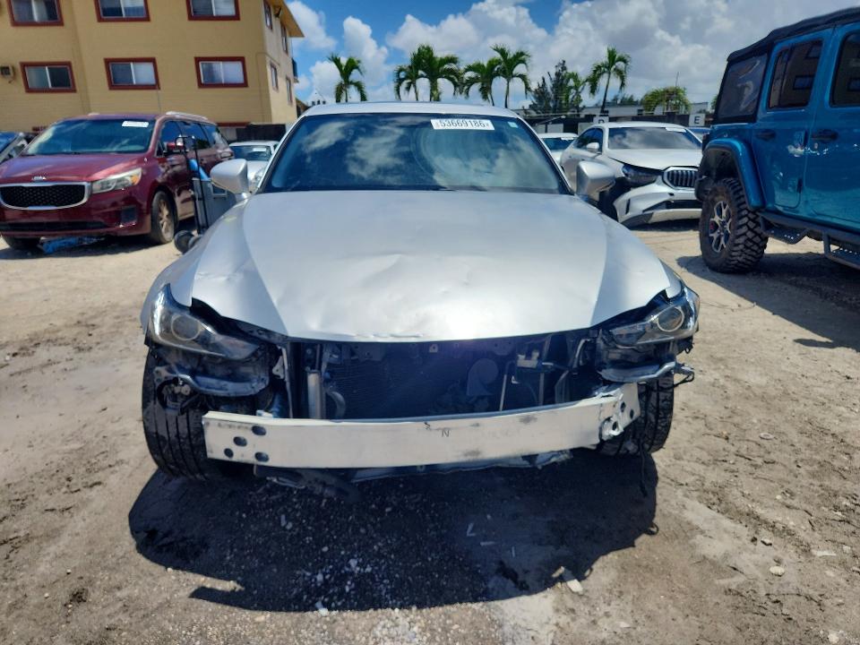 2016 Lexus Is VIN JTHBA1D29G5007824 COPART salvage auction — FRONT END, Salvage Title, sold $1,300 on 2026-07-22 (photo 5)