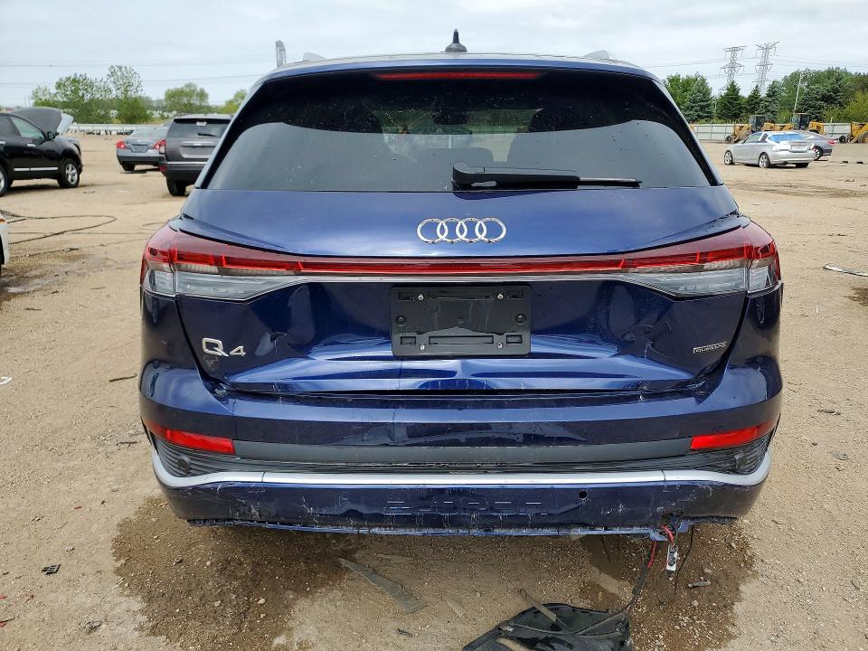 2023 Audi Q4 e-tron VIN WA1L2BFZ3PP035586 COPART salvage auction — REAR END, Il - Salvage Certificate, sold $12,500 on 2026-07-30 (photo 6)