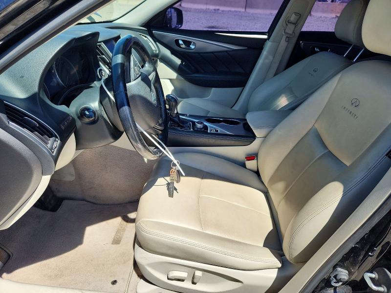 2014 Infiniti Q50 VIN JN1BV7AR7EM702688 COPART salvage auction — FRONT END, Co - Public - Salvage Title, sold $1,300 on 2026-07-07 (photo 7)