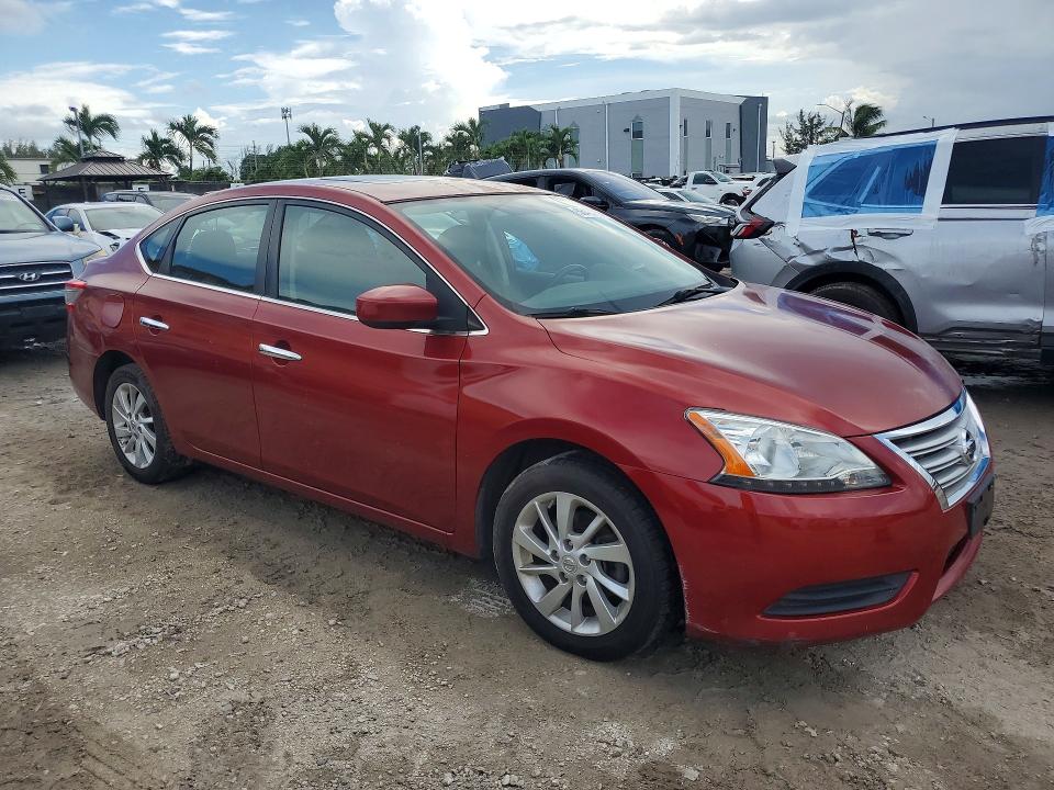 2015 Nissan Sentra VIN 3N1AB7AP7FY302678 COPART salvage auction — WATER/FLOOD, Fl - Certificate Of Title, sold $1,250 on 2026-07-09 (photo 4)