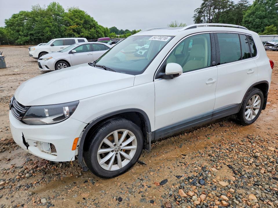 2017 Volkswagen VIN WVGSV7AX7HK005528 COPART salvage auction — FRONT END, Nc - Salvage Certificate Of Title, sold $1,600 on 2026-07-27 (photo 1)
