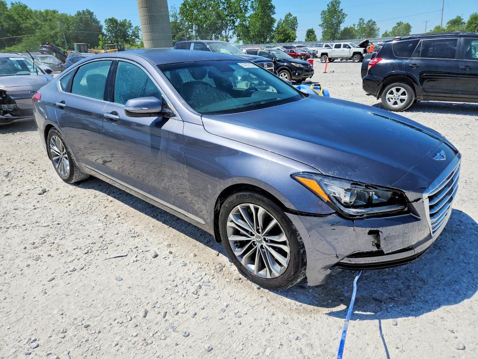 2015 Hyundai Genesis VIN KMHGN4JE5FU072570 COPART salvage auction — FRONT END, Mi - Certificate Of Title, sold $1,950 on 2026-07-09 (photo 4)