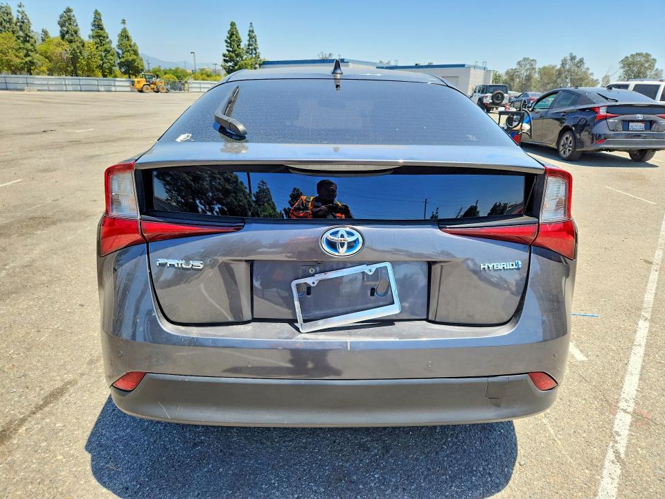 2021 Toyota Prius VIN JTDKAMFU6M3148231 COPART salvage auction — FRONT END, Ca - Salvage Certificate, sold $6,600 on 2026-07-18 (photo 6)