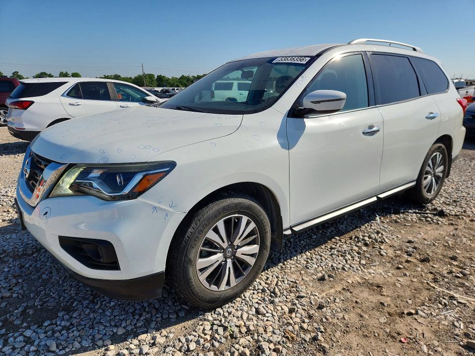 2017 Nissan Pathfinder VIN 5N1DR2MN6HC913781 COPART salvage auction — HAIL, Tx - Salvage Vehicle Title, sold $3,200 on 2026-07-09 (photo 1)