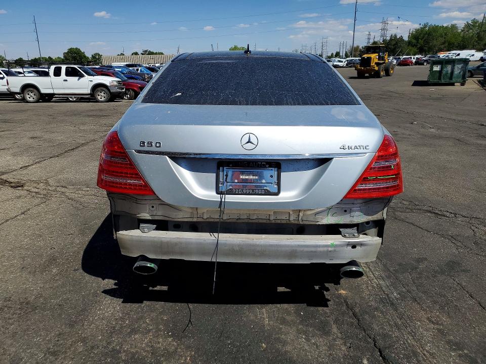 2007 Mercedes-benz S-klasse VIN WDDNG86X47A147808 COPART salvage auction — REAR END, Id - Salvage Certificate Of Title, sold $2,000 on 2026-07-07 (photo 6)
