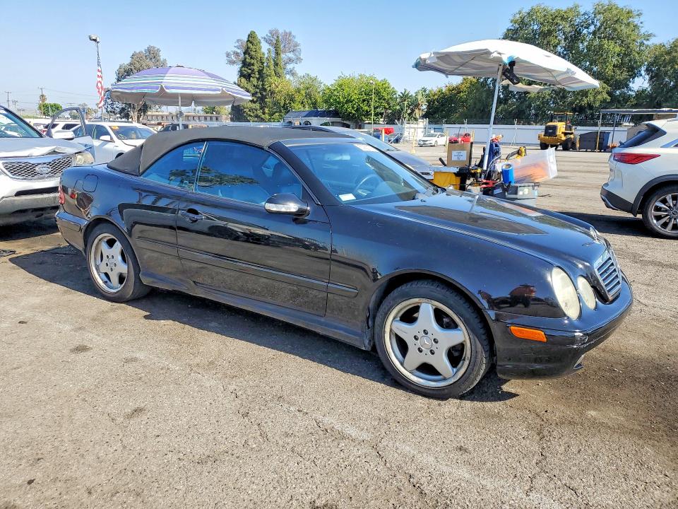 2000 Mercedes-benz Clk-klasse VIN WDBLK70G8YT029932 COPART salvage auction — FRONT END, Ca - Salvage Certificate, sold $425 on 2026-07-24 (photo 4)