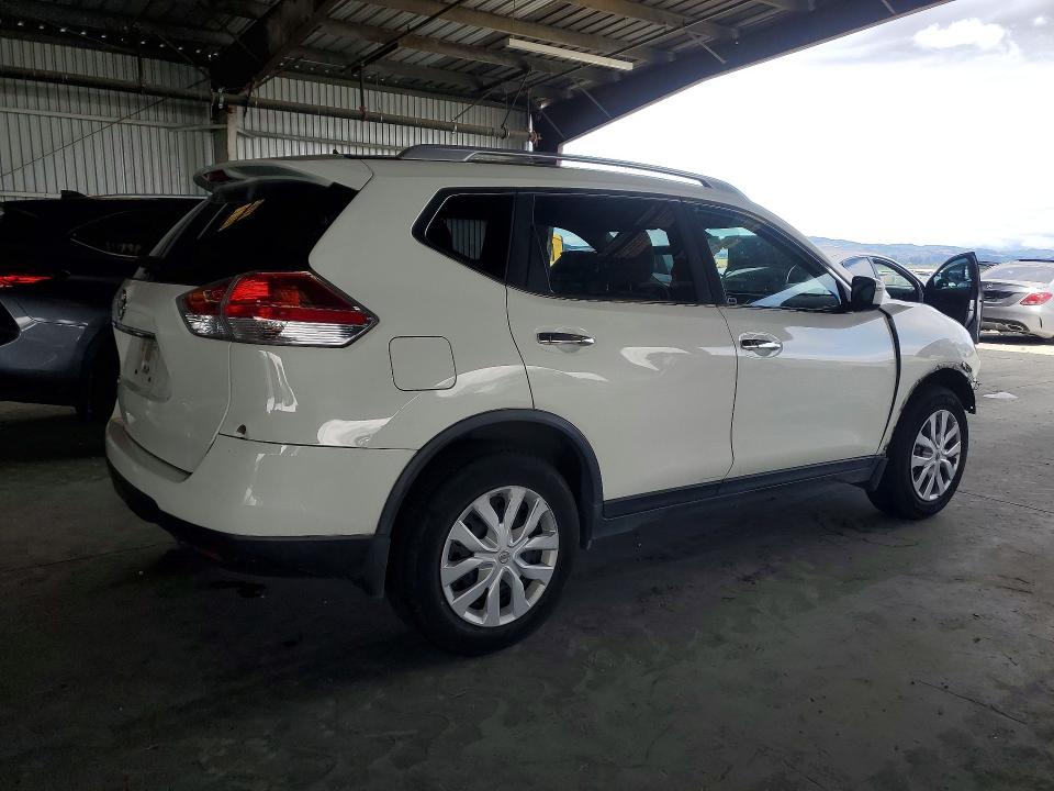 2016 Nissan Rogue VIN JN8AT2MT8GW002456 COPART salvage auction — FRONT END, Ca - Salvage Certificate, sold $2,750 on 2026-07-02 (photo 3)