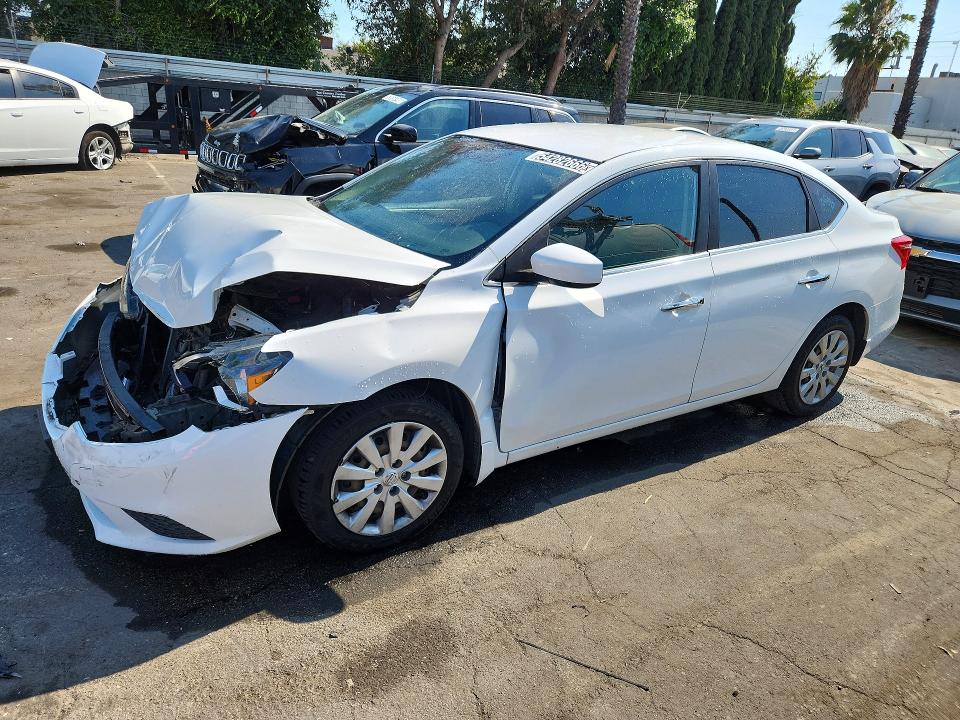 2016 Nissan Sentra VIN 3N1AB7AP7GY213758 COPART salvage auction — FRONT END, Wv - Certificate Of Title, sold $525 on 2026-07-23 (photo 1)