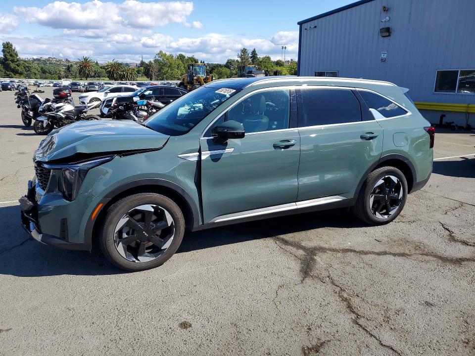 2025 Kia Sorento VIN KNDRJDJH6S5301491 COPART salvage auction — FRONT END, Ca - Salvage Certificate, sold $14,200 on 2026-07-10 (photo 1)