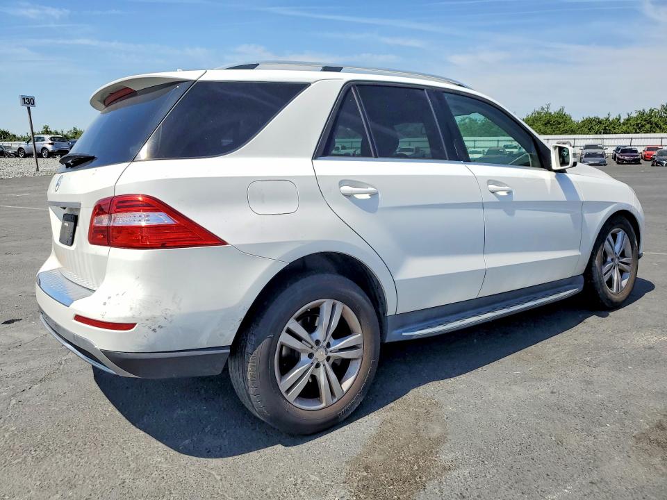 2015 Mercedes-benz M-klasse VIN 4JGDA5JB3FA596487 COPART salvage auction — FRONT END, Ca - Salvage Certificate, sold $1,800 on 2026-07-02 (photo 3)