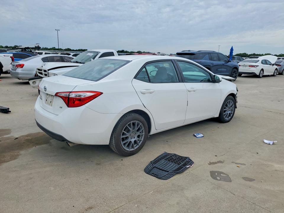 2016 Toyota VIN 2T1BURHE0GC545360 COPART salvage auction — FRONT END, Tx - Salvage Vehicle Title, sold $1,150 on 2026-07-02 (photo 3)