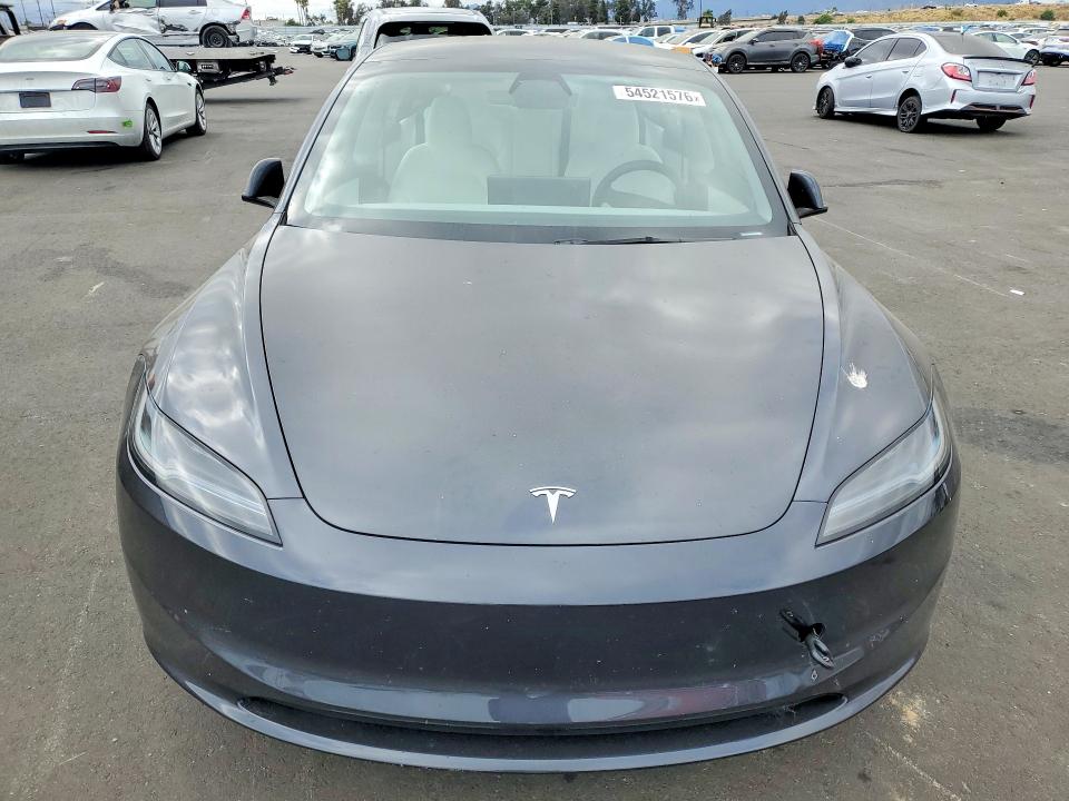 2025 Tesla VIN 5YJ3E1EA0SF916932 COPART salvage auction — REAR END, Ca - Salvage Certificate, sold $13,400 on 2026-07-27 (photo 5)