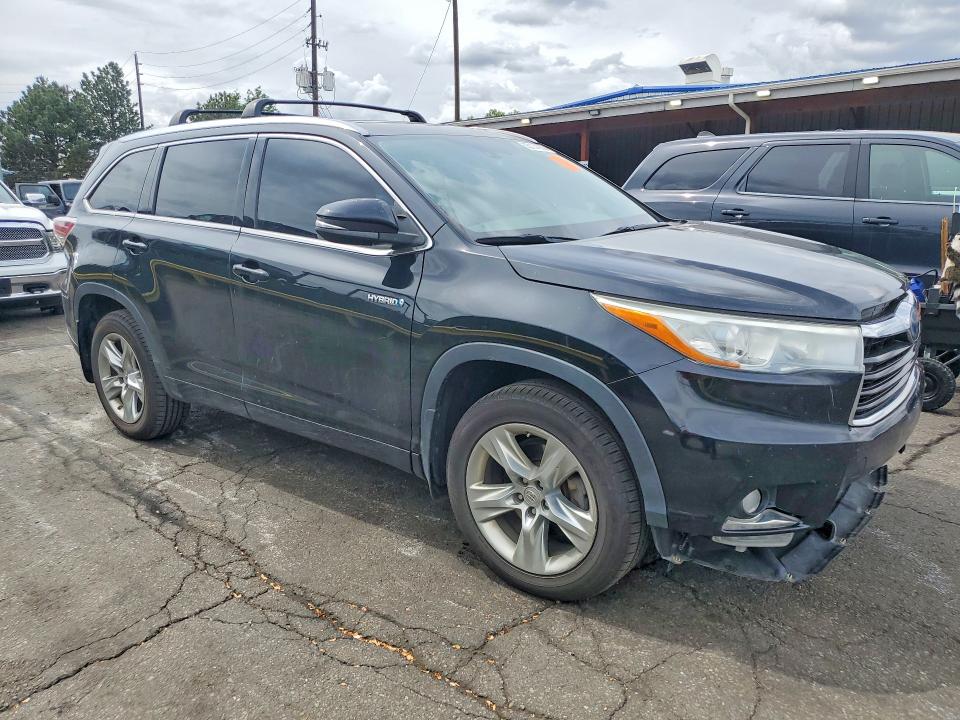 2014 Toyota Highlander VIN 5TDDCRFH8ES004621 COPART salvage auction — FRONT END, Co - Salvage Title, sold $5,800 on 2026-07-07 (photo 4)